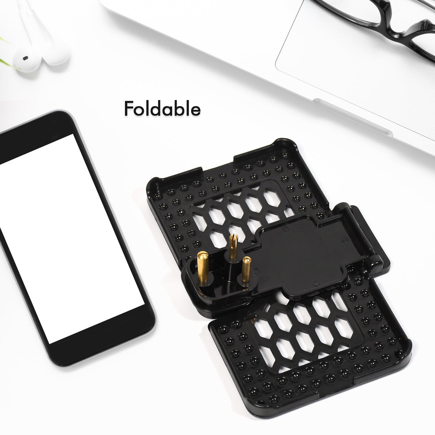 6496b  Multi-purpose Wall Holder Stand For Charging Mobile Just Fit In Socket And Hang ( Black ) 6496b  Multi-purpose Wall Holder Stand For Charging Mobile Just Fit In Socket And Hang ( Black )